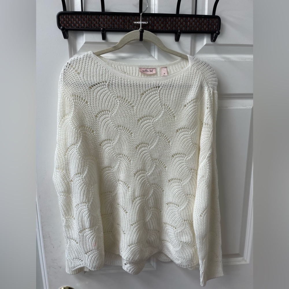 Willow and Root White Sweater